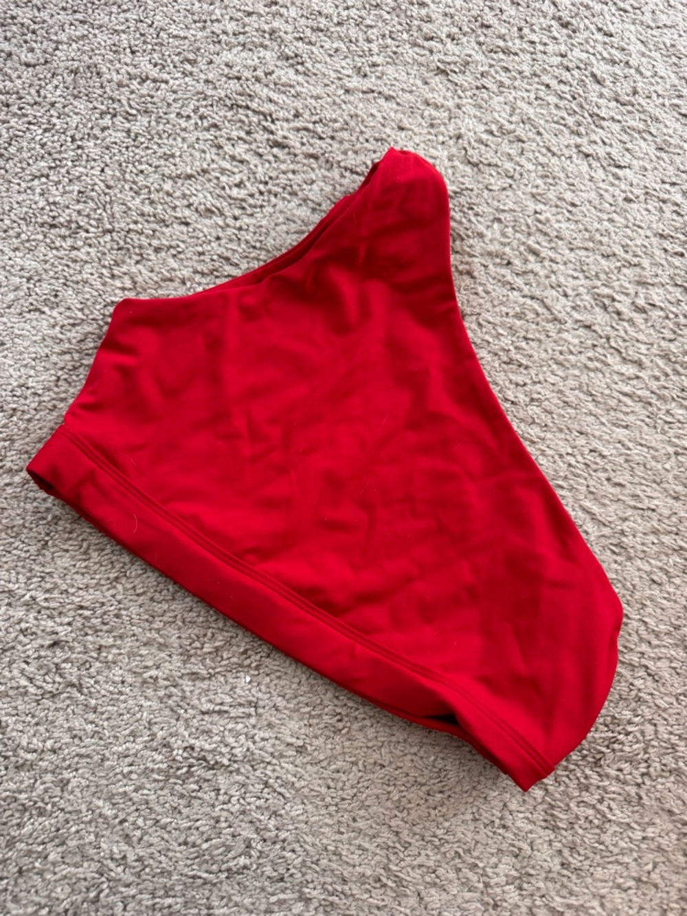 One-Shoulder SET Active Red Sports Bra - Picture 3 of 3